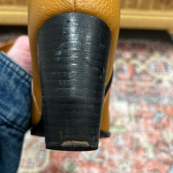 CHARLOTTE STONE size 9 mustard yellow booties - Picture 9 of 16